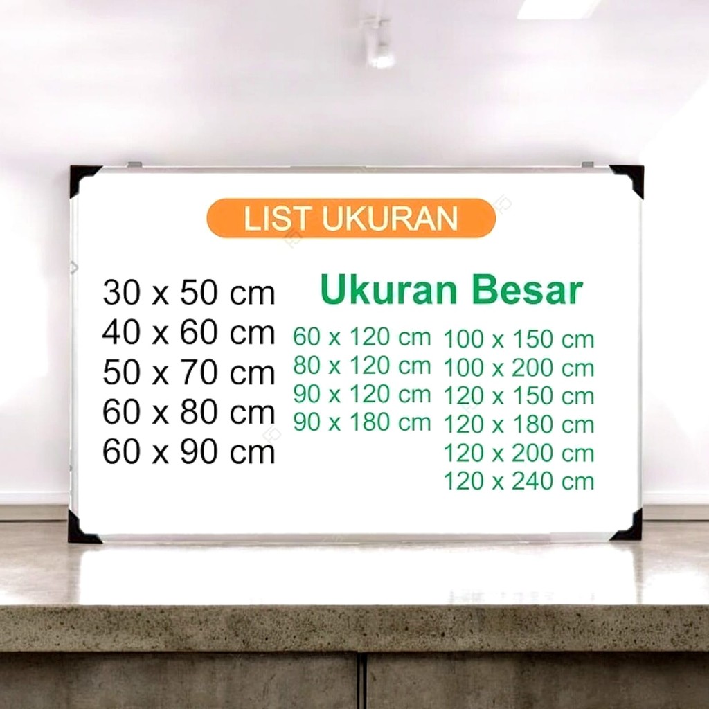 

Papan Tulis 60 x 120 cm - Local Whiteboard