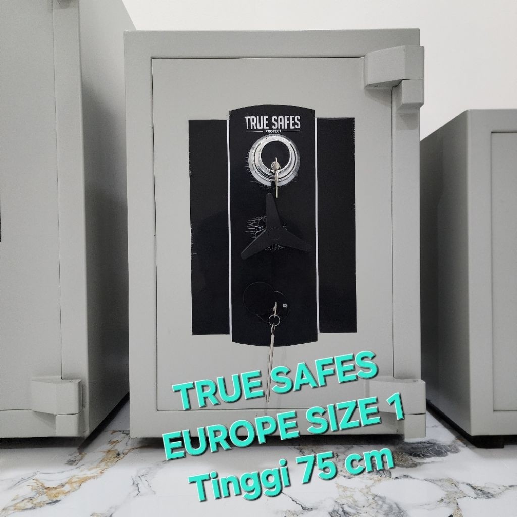 salebrankas tinggi 75 cm uang besar kecil brankas emas dokumen tahan api tahan bongkar TrueSafes bra
