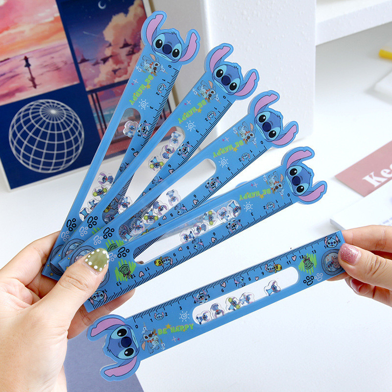 

Disney Rulers 2/4Pcs Stitch 15cm Cartoon Acrylic Rulers Student Painting Tools Straightedge Stationery Kids School Supplies
