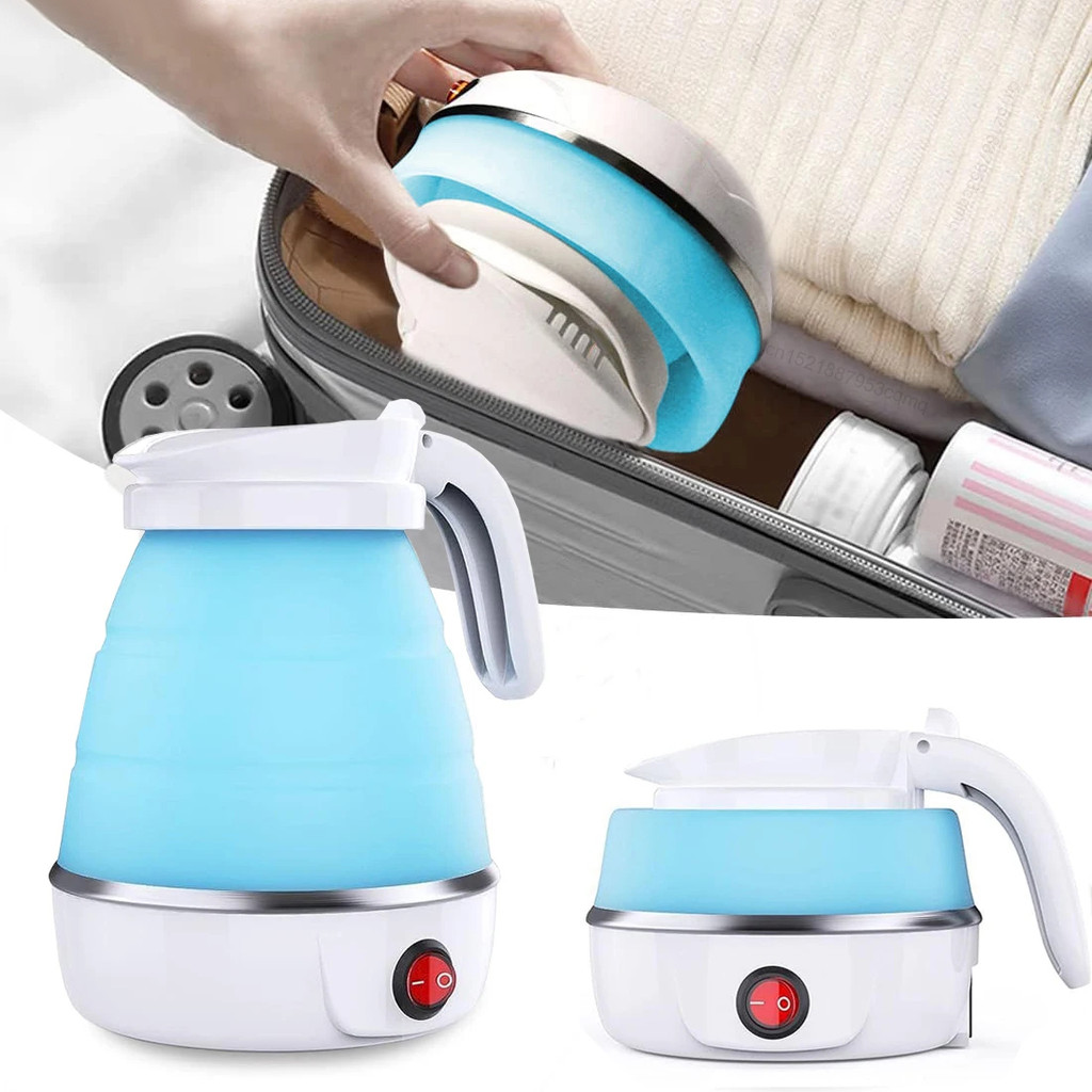Electric Kettle Folding Electric Port Portable Travel Camping Kettle 600ML Electric Water Heater Por