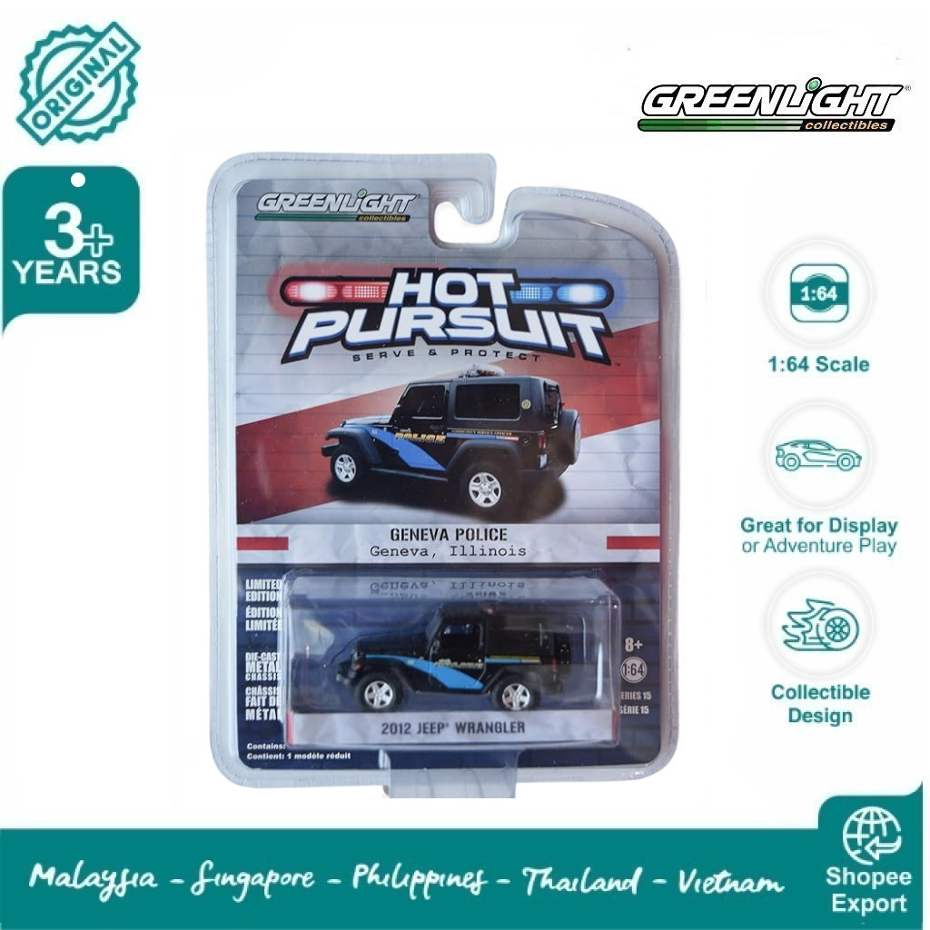 Greenlight Hot Pursuit 2012 Jeep Wrangler