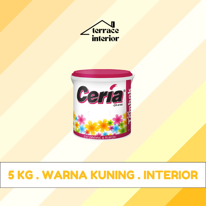 Cat Tembok Interior Propan Ceria  Warna Kuning 5 Kg
