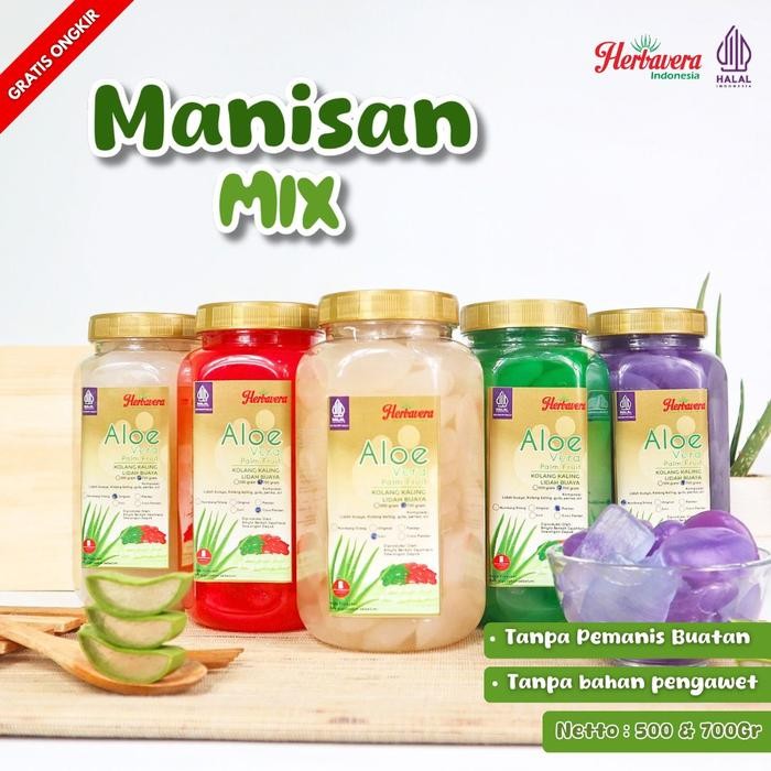 

Manisan Alovera Kolang Kaling Mix 700 Gram Herbavera - Original