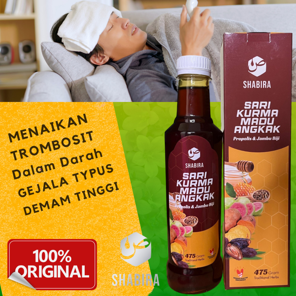 

Shabira Sari Kurma Madu Angkak Propolis Jambu Biji 475 Gr - Herbal DBD Trombosit dan Types Untuk Memelihara Kesehatan