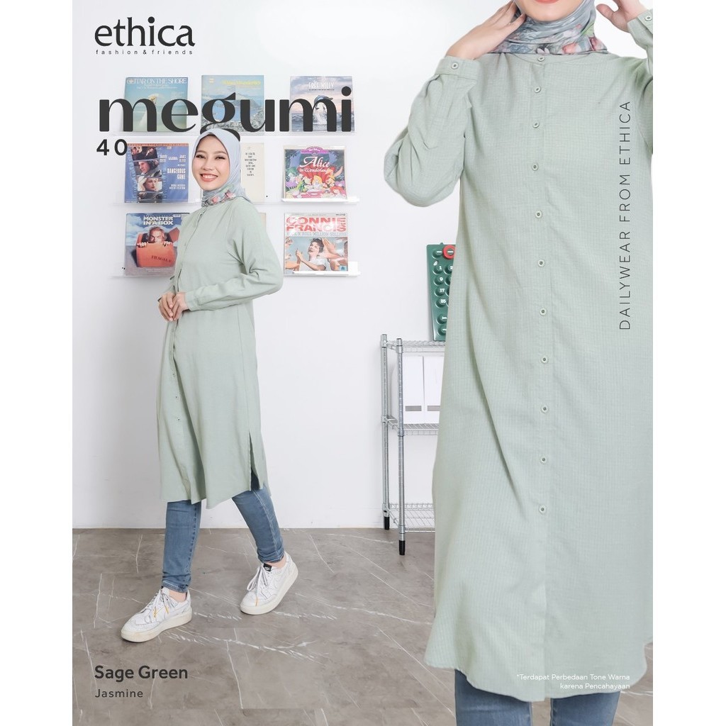 ORIGINAL ETHICA Atasan Anak Kuliah Tunik Dewasa Tunik Remaja Wanita Megumi 40 By Ethica Tunik Kekini