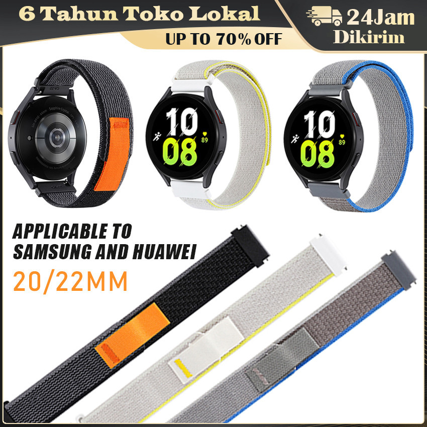 20mm/22mm Strap Universal Nylon Loop Strap / Tali Pengganti Garmin Watch / Strap Samsung Watch Trail