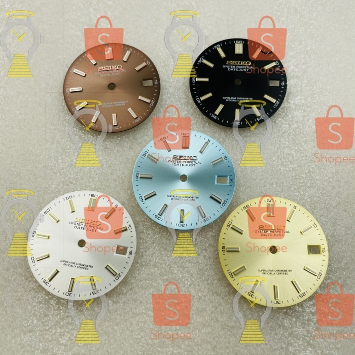 Seiko Mod Blue Lume Oyster Perpetual Datejust Dial 28.5mm NH35