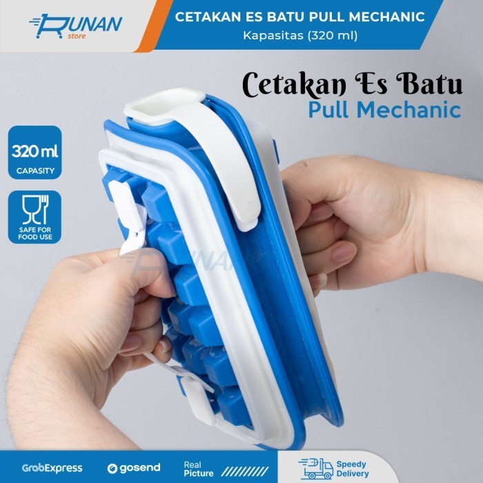 BEST[Promo] Cetakan Es Batu Silikon Kotak Kristal Ice Cube Maker Tray Silicon