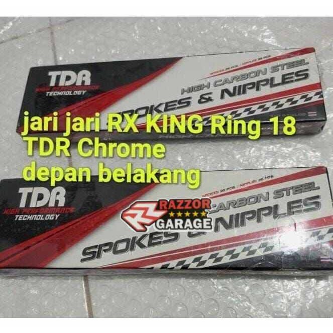 Ruji jari jari TDR CRHOME rxk rxs rxz ring 18 original tdr dan wilwood
