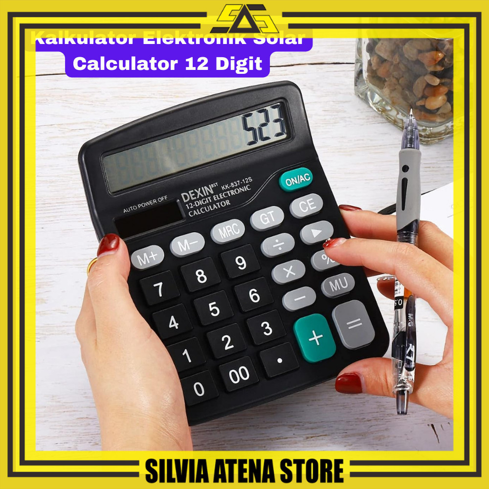 

SILVIA ATENA STORE-KALKULATOR 12 DIGIT ANGKA DEXIN KK-837-12S CALCULATOR DIGITAL Kalkulator Elektronik-COD GRATIS ONGKIR