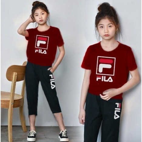 Baju Setelan Anak Remaja Perempuan Set Casual Lala - MAROON