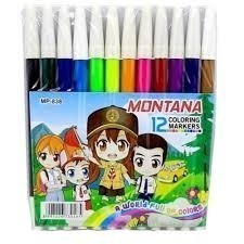 

ACEH.BRO 130721 Spidol Warna Montana 12 warna MP-838