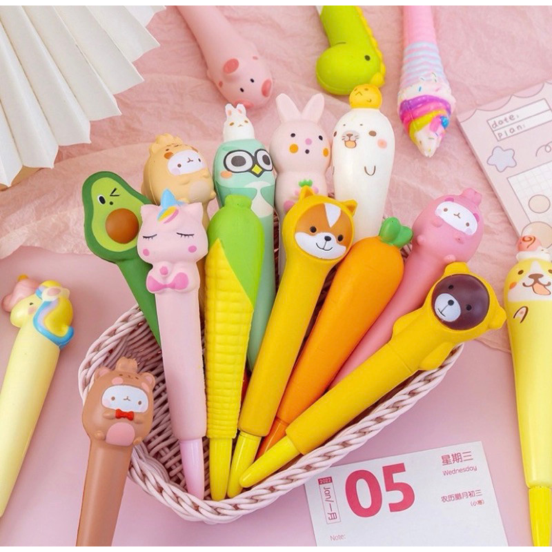 

COD PENA SQUISHY KARAKTER / PULPEN SQUISHY DINO / PEN SQUISHY LUCU / BALL PEN CUTE SQUISHY / PULPEN SQUISHY ANIMAL RABBIT