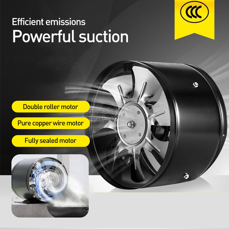 Exhaust Fan Dinding 4Inch Kipas Exhaust Ventilasi Dinding Exhaust Fan Kamar Mandi Booster Fan