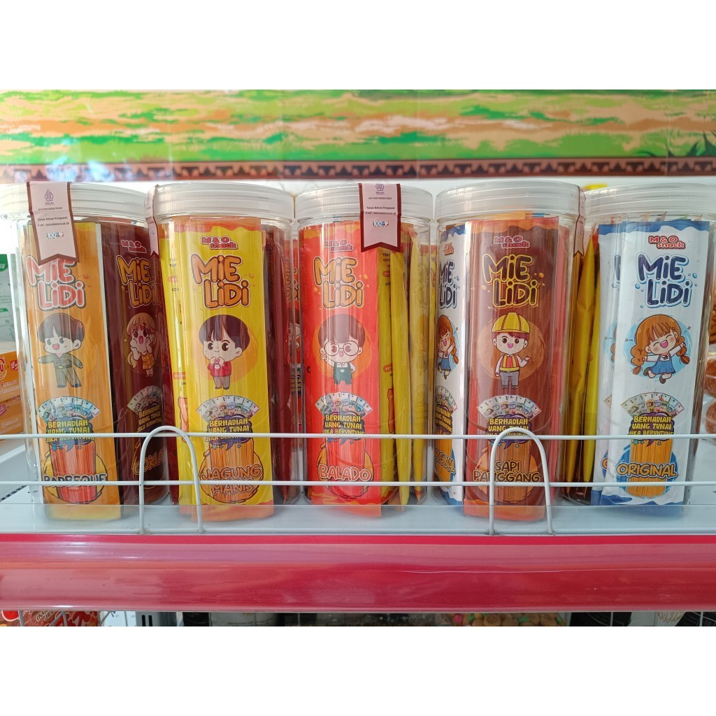 

Mie Lidi Karakter Toples Mix Rasa isi 20