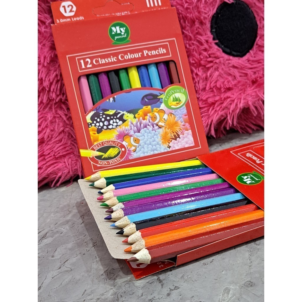 

J2 - Pensil Warna My Pencil Isi 12 Warna Coloring Set