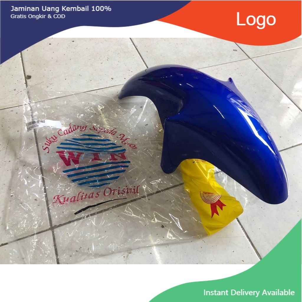 Spakbor Slebor Selebor Depan Ninja 150 RR KRR 2tak Warna biru muda cerah GOOD QUALITY