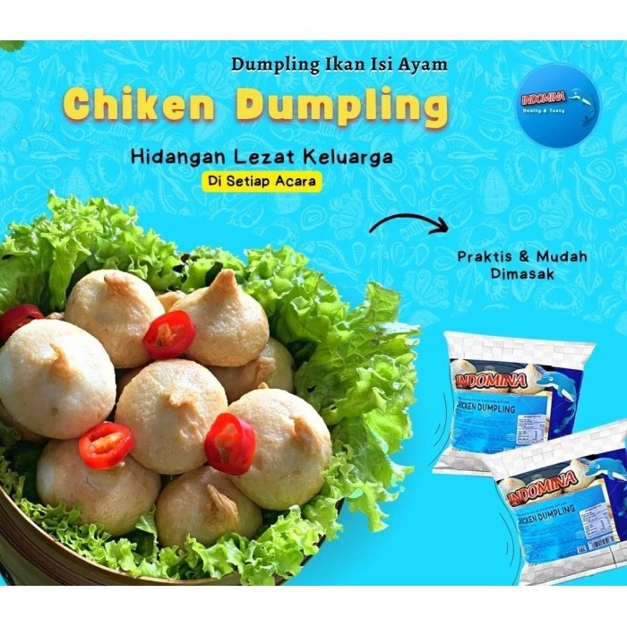

Indomina Dumpling Chicken 500 Gram Frozen Food WJM Makassar