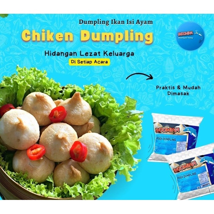 Indomina Dumpling Chicken 500 Gram Frozen Food