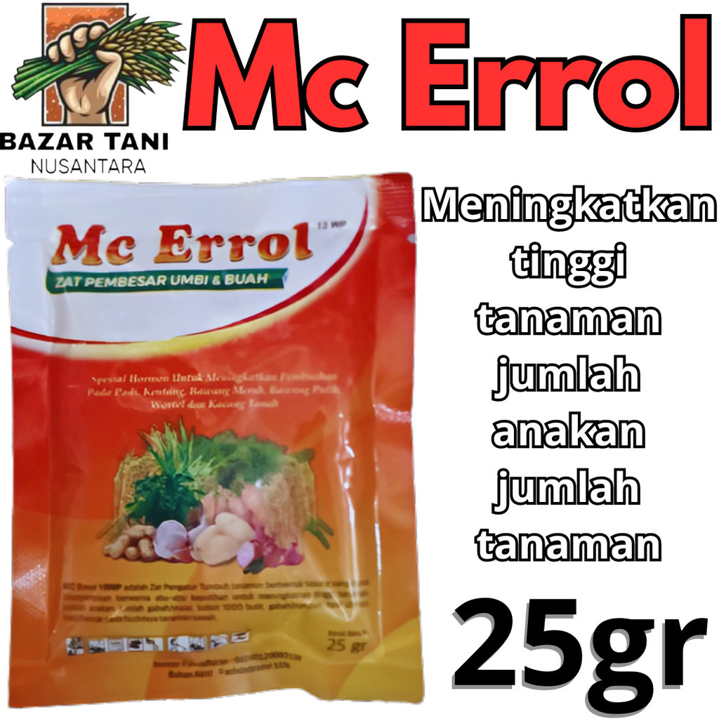 Mc errol zpt pembesar umbi dan buah