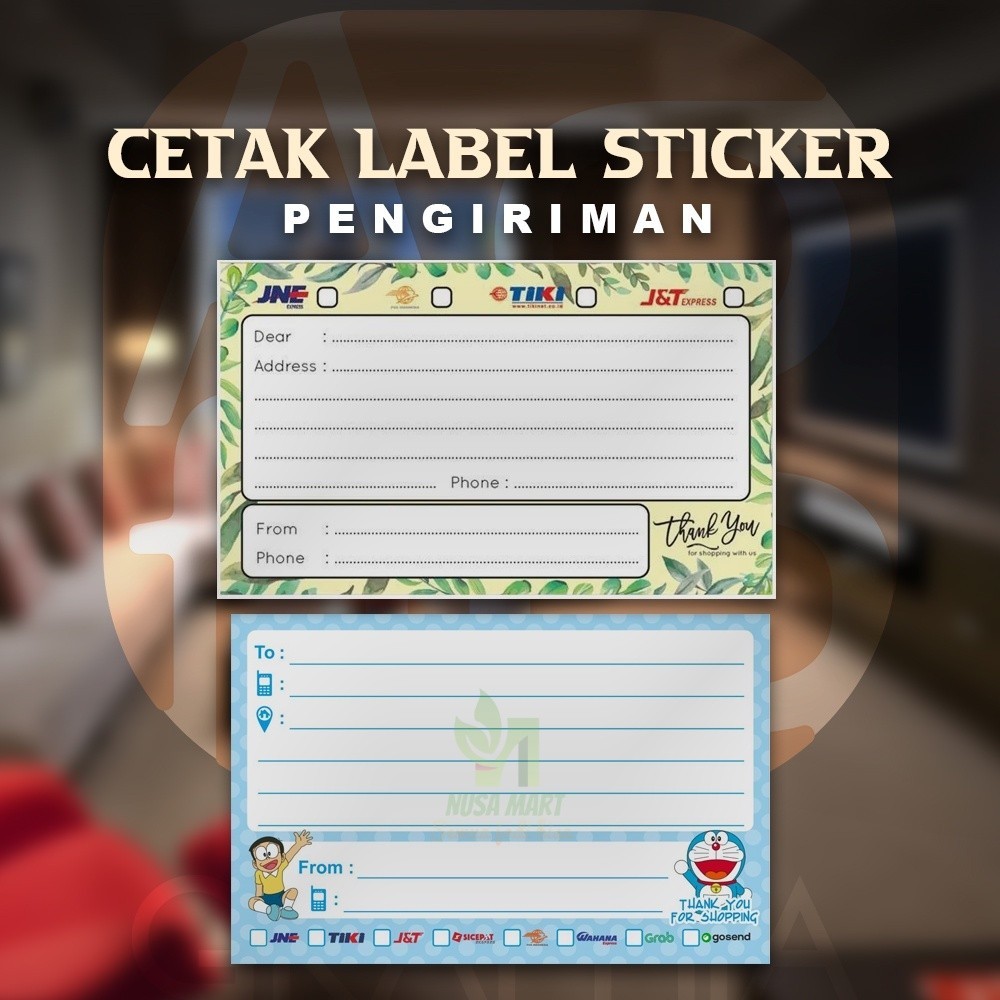 

Cetak Label Pengiriman/Olshop/Dropshipper 50pcs Nusa Media