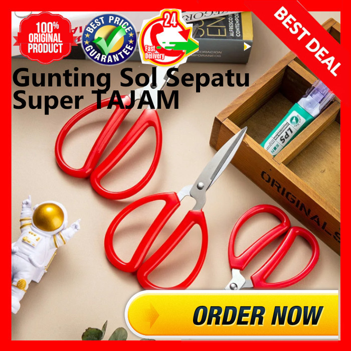

Gunting Kodok Serbaguna ( Kertas / Karet / Kain / Sol Sepatu) bahan Stainless Steel Super Tajam