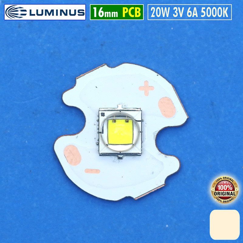 Luminus 20W 16mm SST-40 5000K DayLight SST40 Mata LED Senter Tembak 6A