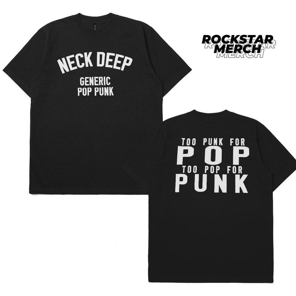 【COD】 NEW T-shirt Band Neck Deep Pop Punk South East Asia Tour 2002 KAOS /