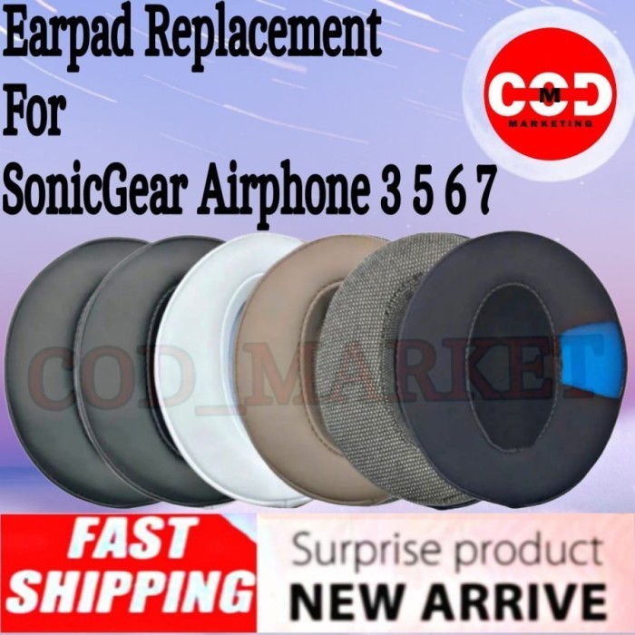 Bantalan Earcup Foam Earpad Cushion Sonicgear Airphone 3 / Sonicgear Airphone 5 / Sonicgear Airphone