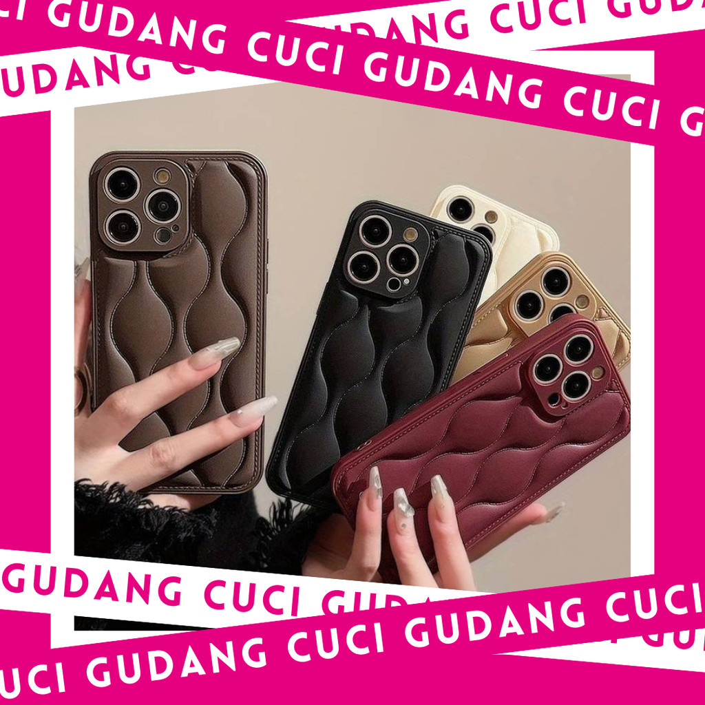 [CUCI GUDANG] Puffy wave case for iphone 14 pro max (3)