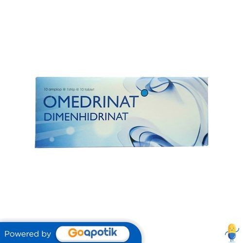 Obat Mabuk Perjalanan dan Vertigo Dimenhydrinate 50 mg Isi 100 Tablet
