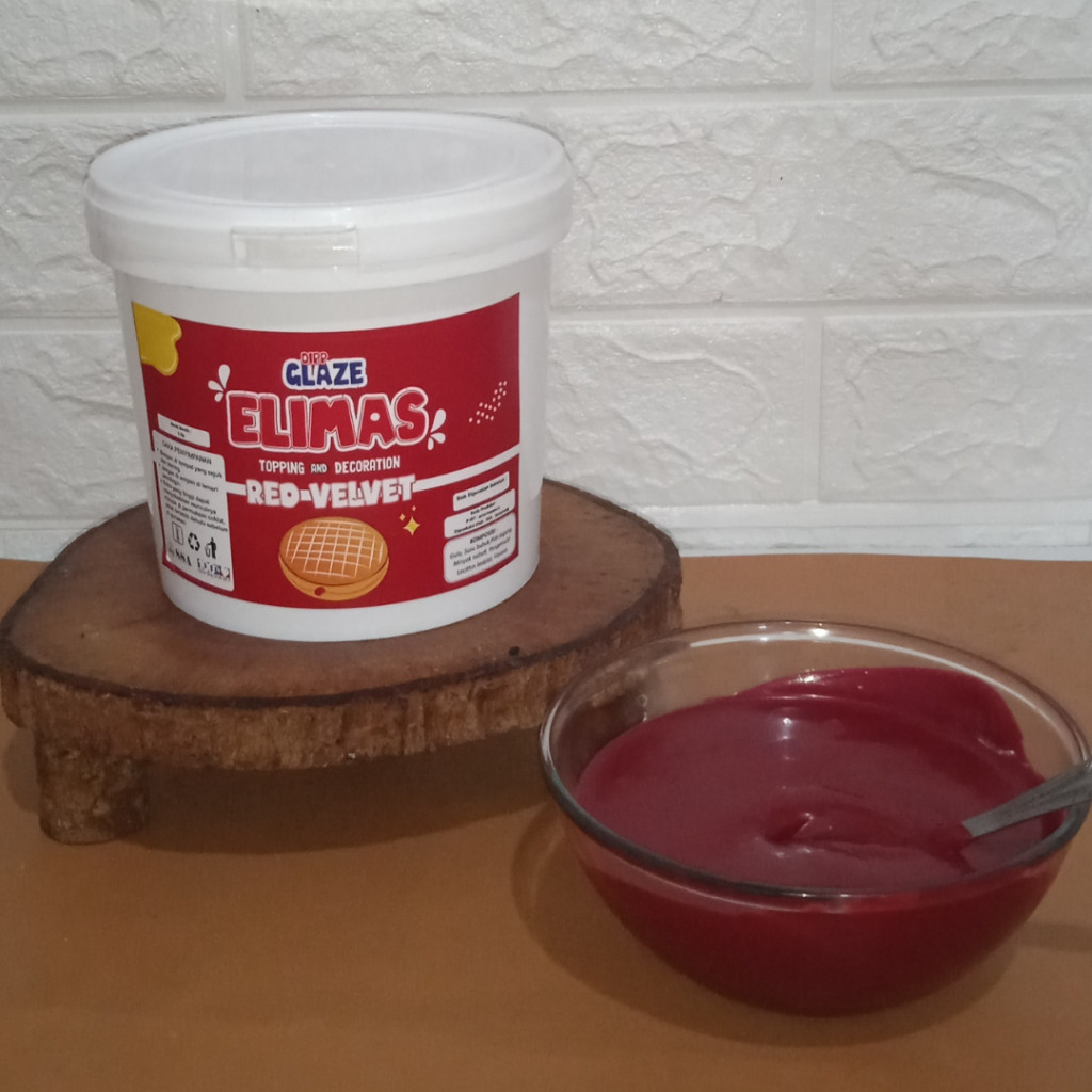 

1Kg Elimas Glaze Red Velvet