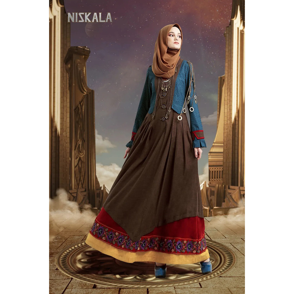 TUNEECA GAMIS Yuniar / dress muslimah kekinian mewah