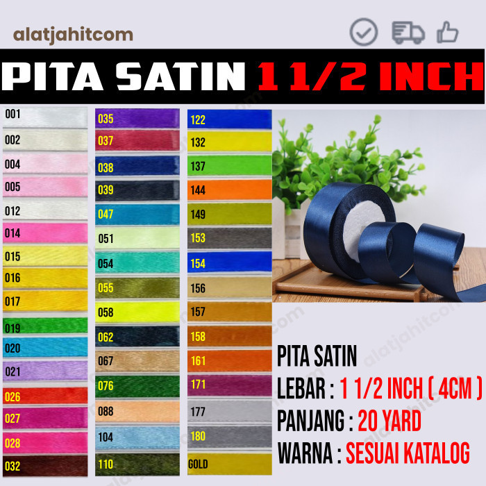 

Pita Satin 1.5 Inch 4cm