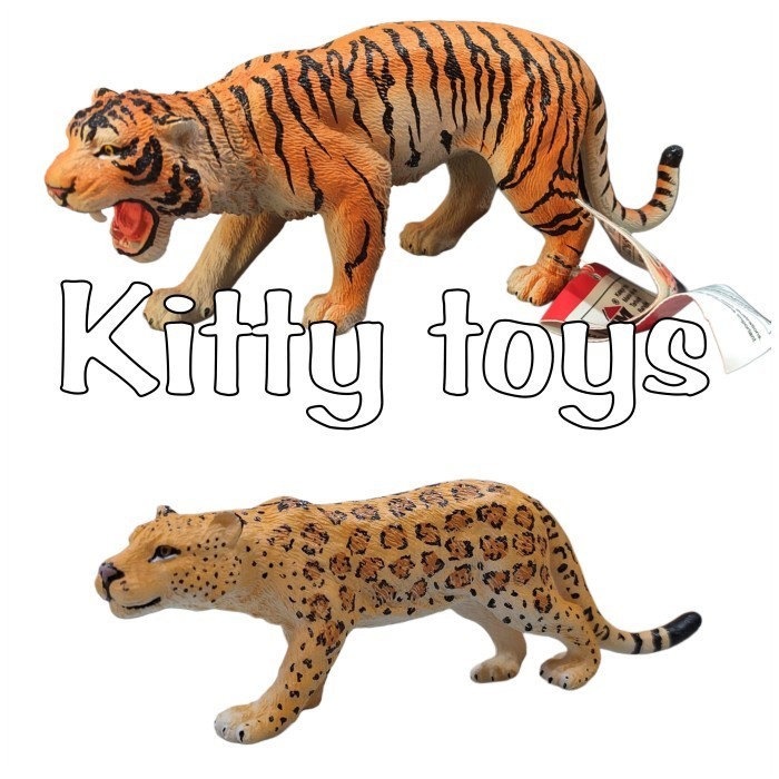 mainan figure animal Tiger pajangan hiasan topper cake harimau