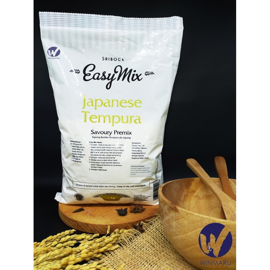 

TERJUAL Tepung Tempura Sriboga Easymix - Japanese Tempura 1 Kg