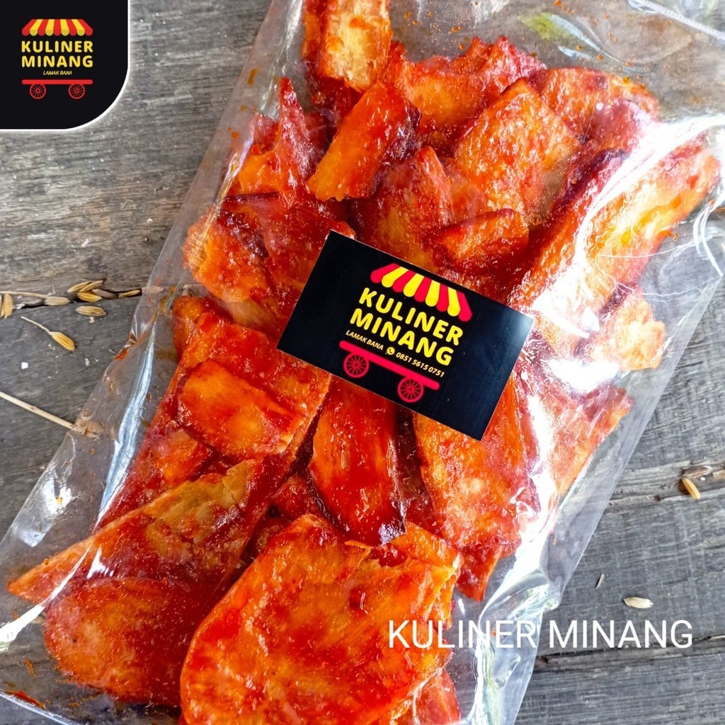 

Kuliner Minang Kerupuk Sanjai Balado 200g Asli Pacah Ponco Oleh-Oleh Cemilan Kampung Makanan Khas Payakumbuh Padang kabau Jajanan Snack Kabau AX00