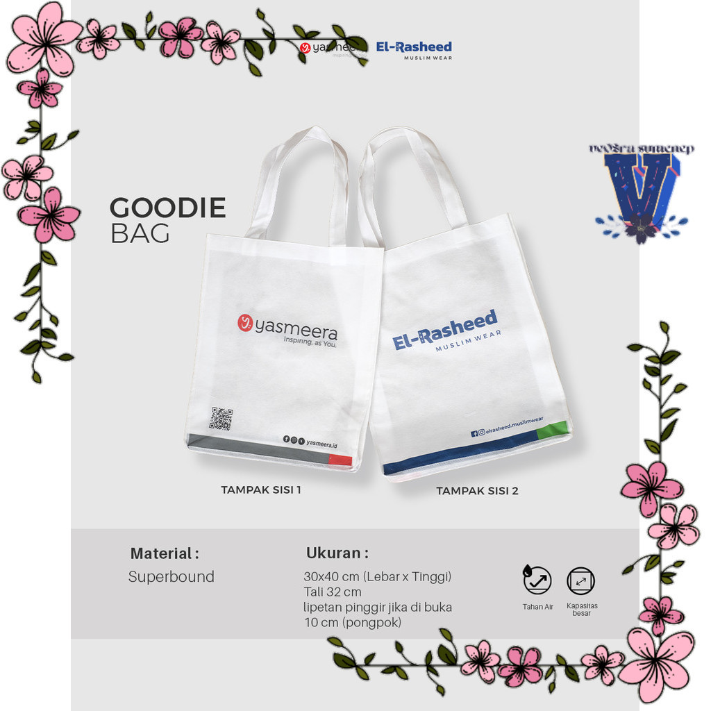 

Veosra - Goodiebag Premium Tebal by Yasmeera / Goodie Bag / Tas Kain