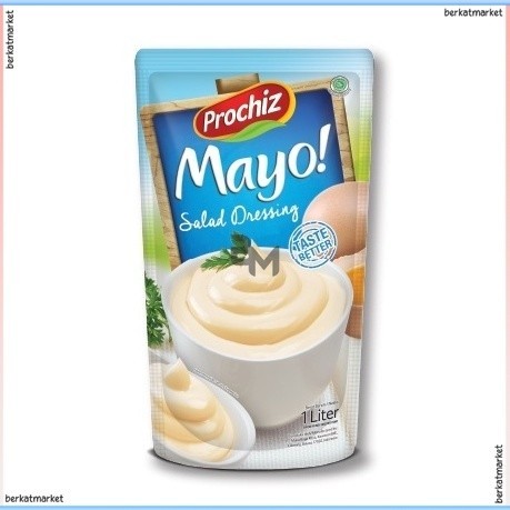 

Prochiz Mayo Mayonnaise Mayonaise Mayonais Mayones Salad Dressing Cooking Sauce Keju Original Light Rendah Lemak Sweet Extra Pedas Halal Creamy Murah 1kg 1 liter 250 100 500 160 170 gr Pouch Sachet Refill Botol Standing Pouch