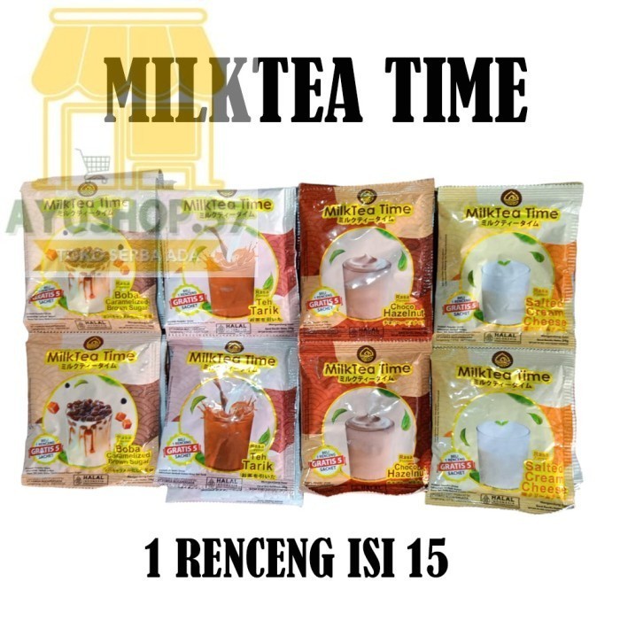 

MINUMAN MILK TEA TIME RENCENG - BOBA CARAMEL - AYUSHOP57