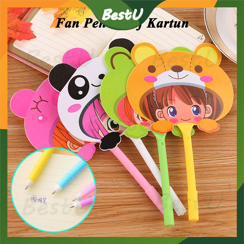 

Pena Pulpen Gel Kipas / Pena Kipas Animal & Buah / Pulpen Kipas Karakter Lucu Souvenir