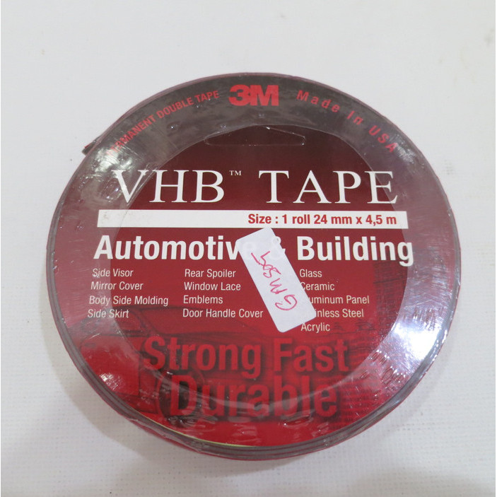 

DOUBLE TAPE 3M VHB LEBAR 24MM (4.5 METER)