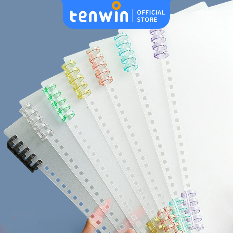 

Ring Binder A5 20 Ring WarnaCover Sampul Loose Leaf Bahan Mika Tebal Untuk Binder Ukuran A5/B5-tenwin offical