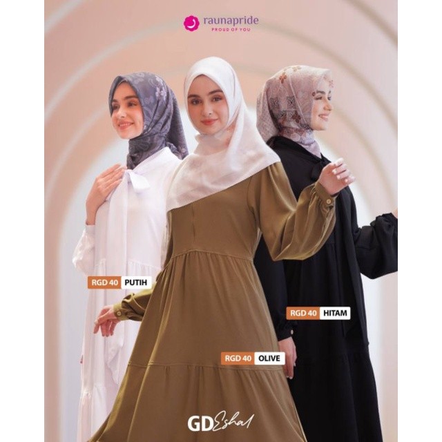 Rgd-40 Gamis Casual Polosan untuk Wanita dewasa by Rauna