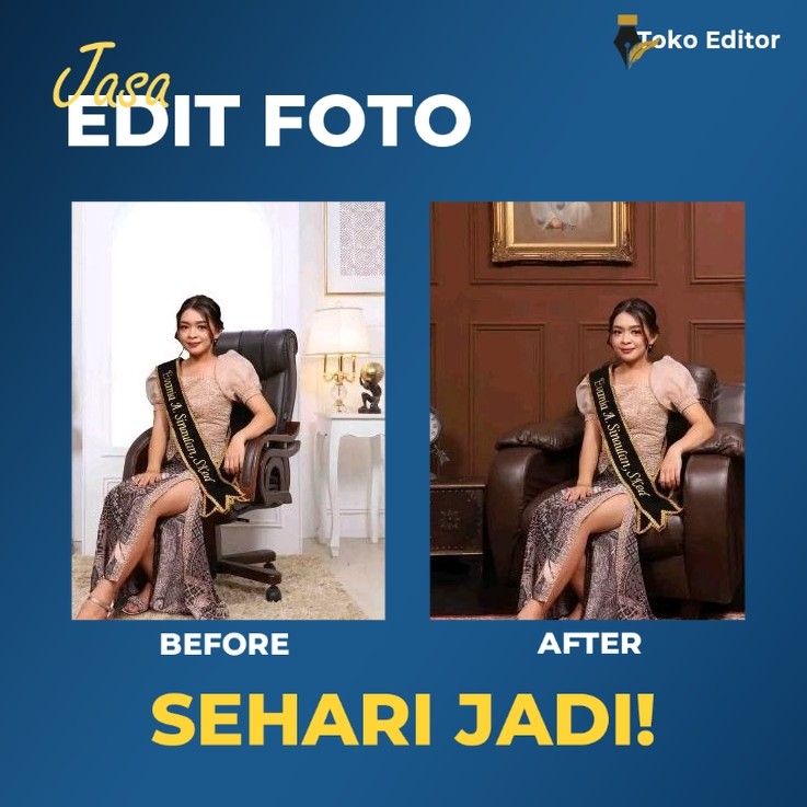 ( EDIT PRO ) Edit ganti background studio/background luar negeri/background lamaran/background wisud