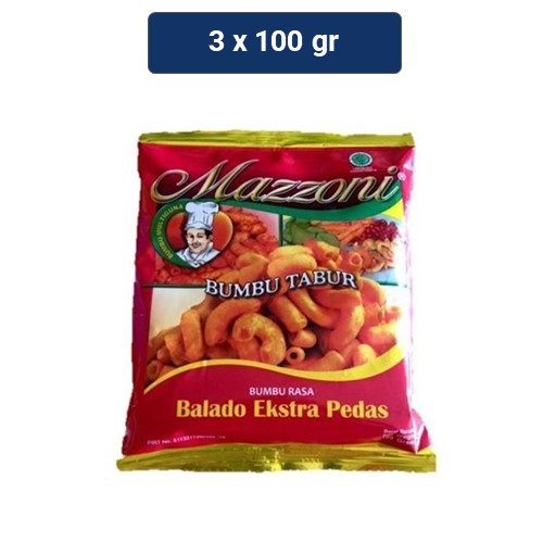 

Mazzoni Bumbu Tabur Balado Ekstra Pedas 3 x 100 gr