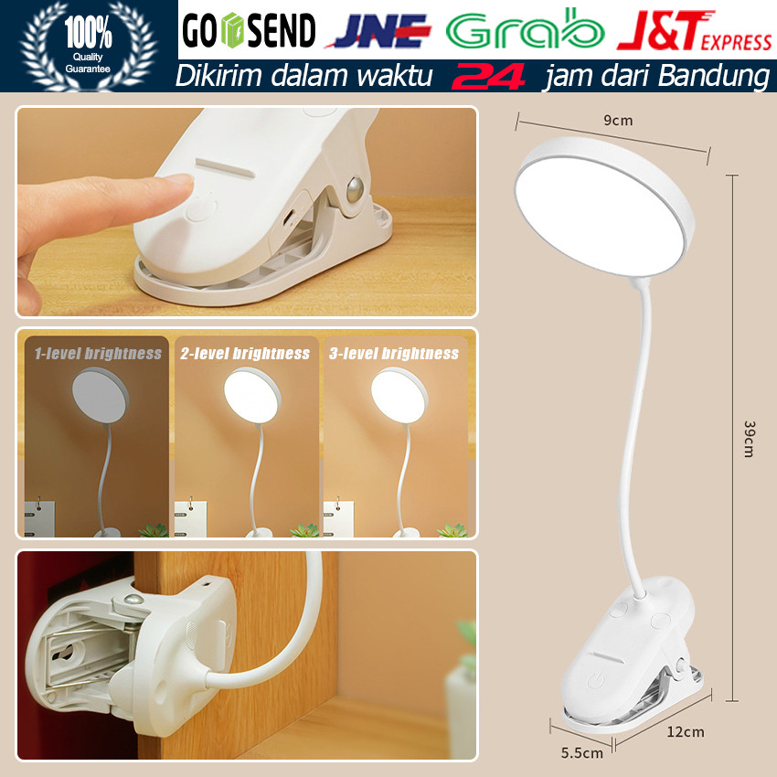 Lampu Belajar Jepit Meja / Lampu Belajar  Portable Charger Led / Lampu Meja Lampu Belajar Jepit USB 