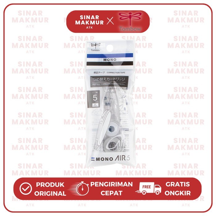 

Refill Correction Tape/Isi Ulang Tipex Kertas Mono Air 5 Pen Type CT-PAR Mono Tombow (Pcs)