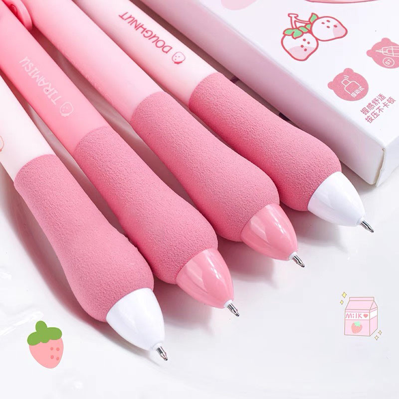 

4pcs Pulpen Aesthetic Pena Pen Pulpen Lucu Pink School Stuff Pulpen Gel Pink Bolpoin Perintilan Sekolah Lucu Stationery Korea Alat Tulis barang aesthetic