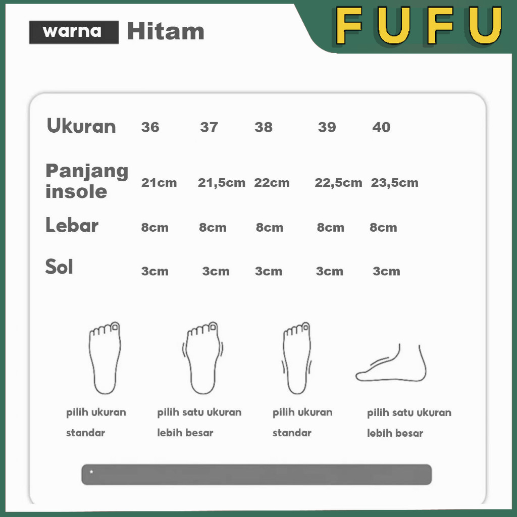 Gratong Fufu Sandal Jalan / Wedges / Sandal Slop / Sandal Wanita